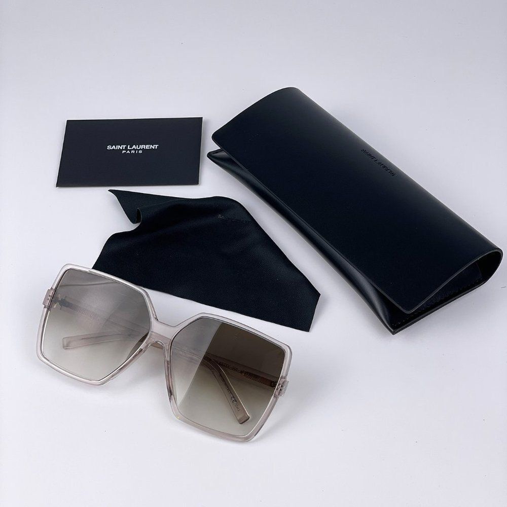 NEW Saint Laurent SL232 BETTY 005 Nude Beige Gradient Sunglasses - Picture 15 of 15
